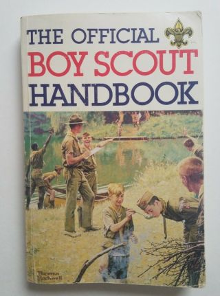 Bsa The Official Boy Scout Handbook,  1986,  9th Edition,  Norman Rockwell Cover