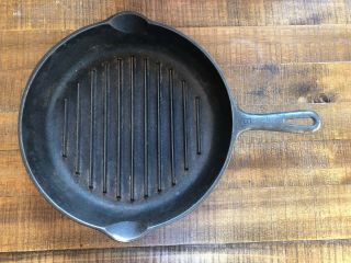 Vintage Cast Iron Griswold Wagner Ware 9 11 " Angus Broiler Grill Skillet Pan