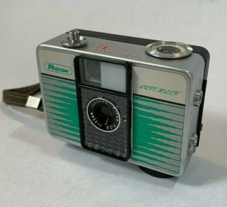 Ricoh Auto Half E Vintage 1960s Half Frame 35mm Camera In Rare Groovy Pattern