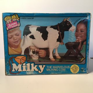 Vintage 1978 Milky The Marvelous Milking Cow By Kenner,  General Mills Fun Group