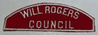 Will Rogers Council Red And White Strip Rws Oklahoma Mw1