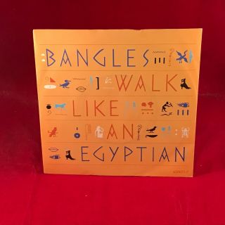 The Bangles Walk Like An Egyptian 1985 Uk 7 " Vinyl Single B