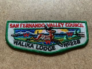 Vintage Bsa Boy Scouts Of America San Fernando Valley Council Walika Lodge Patch