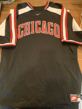 Rare Vintage Nike Chicago Bulls Shooting/warm Up Shirt Size Xxl