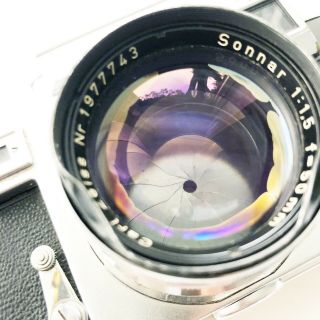 Vintage Carl Zeiss Ikon Contaflex 35mm Camera Body 50mm Sonnar Lens 3
