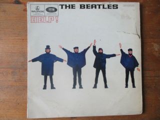 The Beatles - Help Vinyl Lp On Parlophone 1965 Mono Pmc 1255