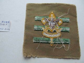 BOY SCOUT 1942 JUNIOR ASSISTANT SCOUTMASTER PATCH  SAND TWILL type S4 2