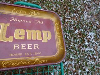 Vtg Famous Old LEMP BEER Advertising Tray Wm.  J.  Lemp Post - Pro 3