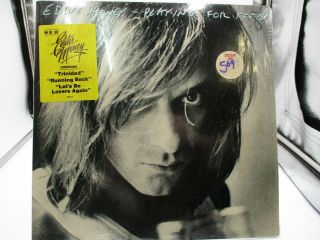 Eddie Money ‎– Playing For Keeps Lp 1980 Columbia Shrink Hypes Fc 36514 Vg,