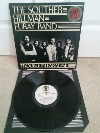 The Souther - Hillman - Furay Band ‎– Trouble In Paradise Vinyl Lp,  Inner Syla 8760