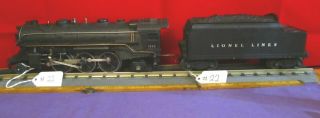 Vintage Lionel Trains O 27 Steam Engine & Tender 1666 Lionel Lines 22 Whistle