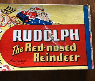 Rare 1948 Rudolph The Red Nosed Reindeer Vintage Board Game Parker ...