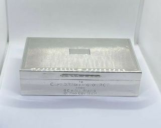Vintage Sterling Silver London 1975 Cigar Box