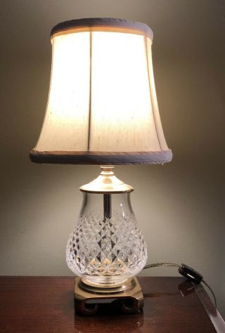Vintage Waterford Crystal Accent Lamp 9 " H