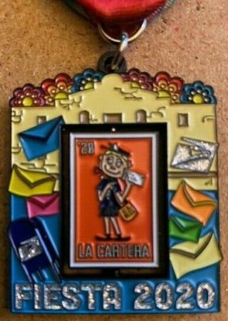 2020 Post Office Fiesta Medal Very Rare Cancelled Year Spinner