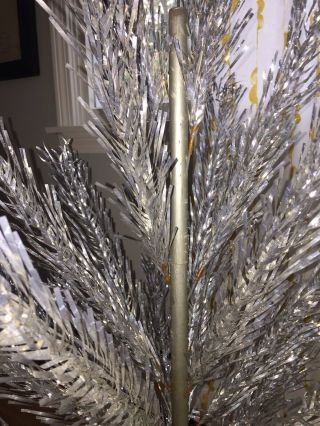 Vintage Silver Splendor Aluminum Christmas Tree 4 1/2ft with Box 3