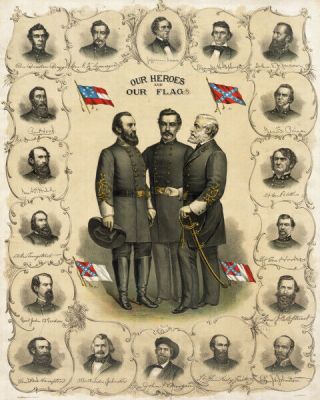11x14 Print: Our Heroes And Our Flag,  1896