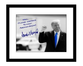 Donald Trump 8x10 Signed Photo Your Name Autographed Keep America Great Maga