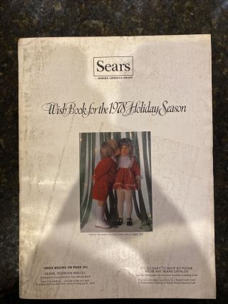 Vtg Sears Wish Book For The 1978 Christmas Season Star Wars Atari