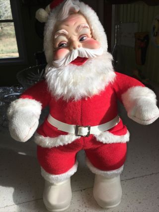 Vintage Rushton Co.  Rubber Face Santa
