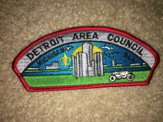 Boy Scout Detroit Area Su - B Downtown Skyline Michigan Csp Council Strip Patch