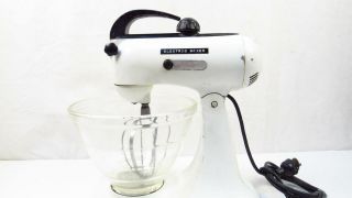 Vintage Hobart Kitchen Aid Kitchenaid 10 - Speed Mixer Model 3b With Glass Bowl