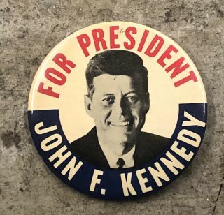 John F.  Kennedy Jfk 1960 Campaign Pin Button Political C010621020