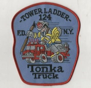 Fdny York City Fire Department Tower Ladder 124 “tonka Truck” Patch.