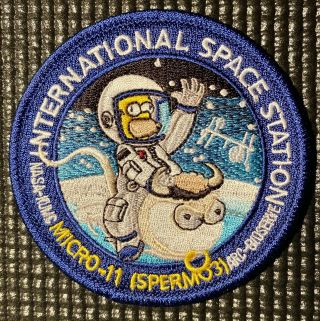 Nasa Micro - 11 Sperm - 03 Spacex Crs - 14 Resupply Mission Patch - 3.  5” - Reissue