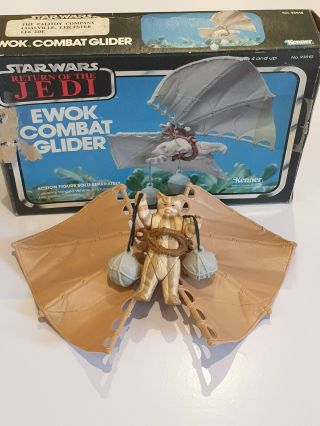 Star Wars Vintage Ewok Combat Glider Kenner Rotj - & Complete Palitoy