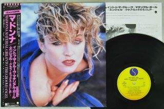 Madonna Material Girl,  Into Groove Sire P - 5199 Japan Obi Vinyl 12