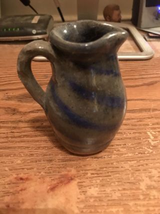 Vintage Burlon Craig Potter Vase Swirl Glaze Catawba Valley Pottery Vale Nc
