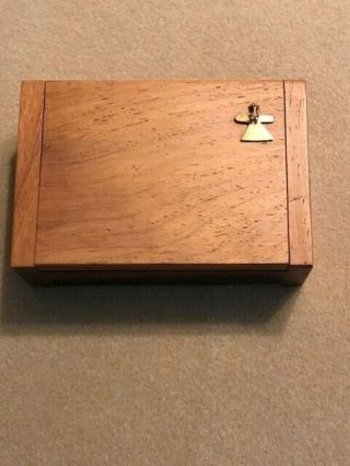 Vintage Wooden Walnut Jewelry/keepsake Box