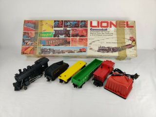 Vintage Lionel Cannonball 027 Gauge Electric Train Set 6 - 1381 2 - 4 - 0 Locomotive