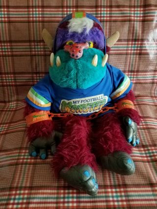 Vintage 1986 My Pet Monster Football Amtoy Complete