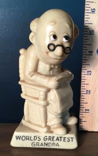 Vintage 1970 WORLD ' S GREATEST GRANDPA Berries Wallace Russ Sillisculpt Father 2