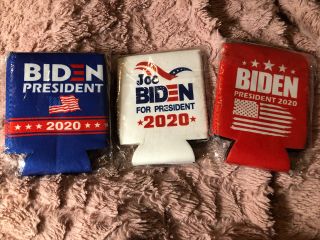 Joe Biden 2020 Koozies Can Cooler Inauguration Day Party Pack 2/pack 6 Total