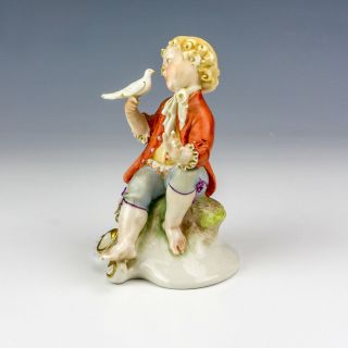 Vintage Naples Capodimonte Porcelain - Young Boy Figure - Signed G Cappe 2