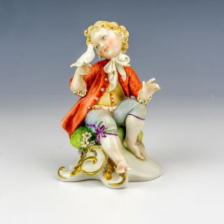 Vintage Naples Capodimonte Porcelain - Young Boy Figure - Signed G Cappe 3