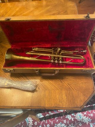 Harry Pedler Vintage Trumpet With Benge 7c Mouthpiece And Case.  Very