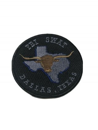 Dallas Fbi Federal Bureau Of Investigation Swat Team Patch.