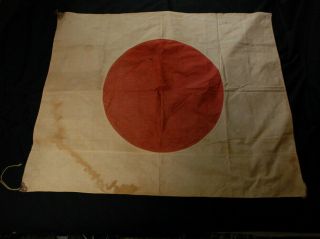 Vintage Japanese Flag Cotton Hand - Stitched Large Size 107 X 90 Cm