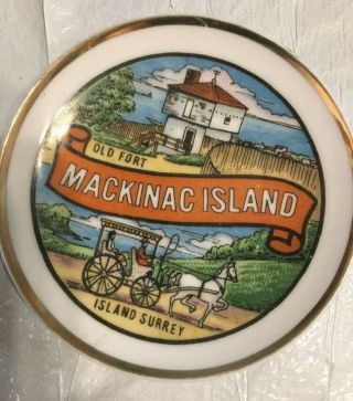 Old Fort Mackinac Island 3 " Souvenir Plate
