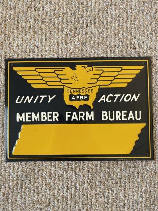 Vintage Farm Bureau Sign Tennessee