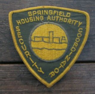 Old 50’s Springfield Housing Authority Security Uniform Patch Embroidered