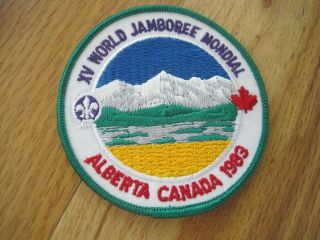 Boy Scout World Jamboree Mondial Alberta Canada Patch 1983 15th