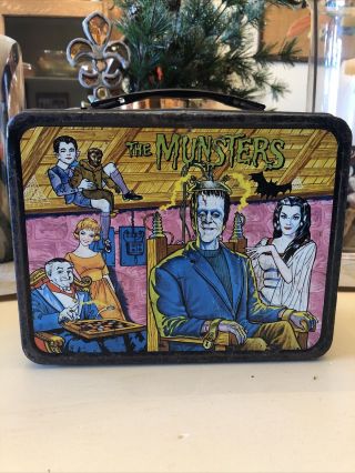 Vintage 1965 The Munsters Lunch Box No Thermos 2