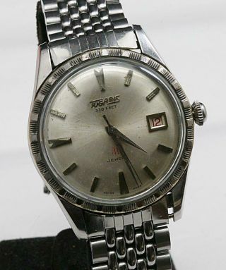 Rare 37 Mm Vintage Tugaris 41 Jewels 330 Ft Automatic Serviced 2021.  01.  20