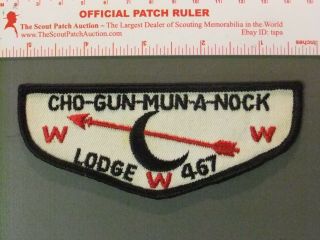 Boy Scout Oa 467 Cho - Gun - Mun - A - Nock Flap 6840jj