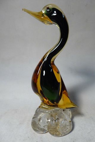 Retro Mid Century Vintage Murano Venetian Glass Bird 1960s Collectors